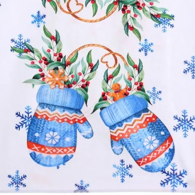 Полотенце кухонное «Winter - Варежки» 40*57 см, микрофибра 200 гр/м2