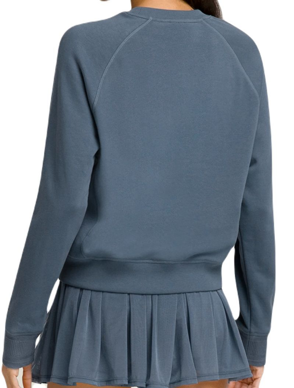 Женская Кофта теннисная Wilson Sideline Crew - небесный