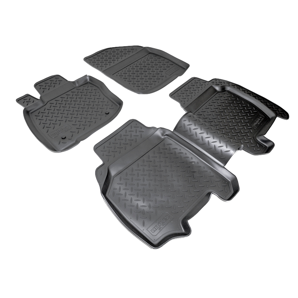Ковры в салон Norplast/Unidec для Honda Civic VIII в кузове EU FK1 (2006-2012), Черный, арт.NPL-Po-30-09