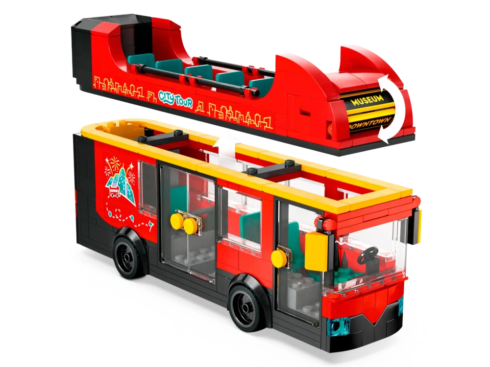 Конструктор LEGO City 60407 Двухэтажный экскурсионный автобус