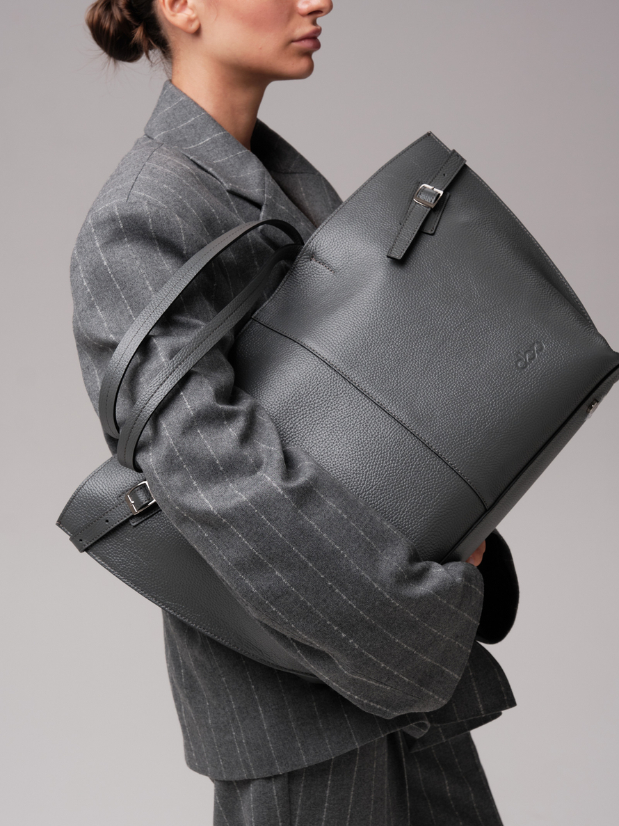 Женская кожаная сумка DBR 31170 мышиный