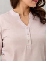 Блузка БЛ-122/бежевыйрогожка