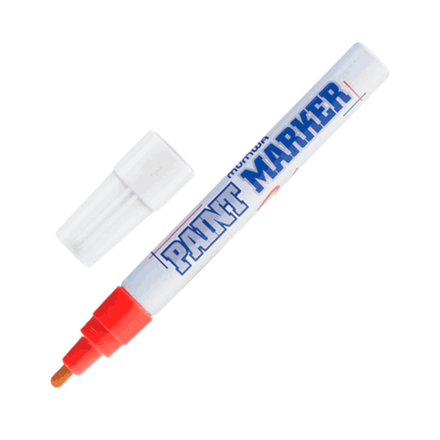 Маркер промышленный MunHwa PAINT MARKER PM-03 4.0мм нитрокраска красный (1/12/576)