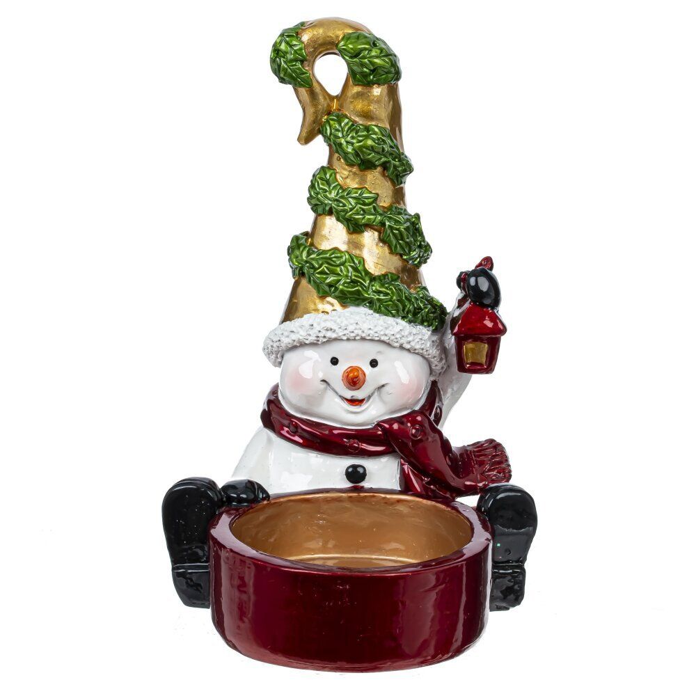 GAEM Подсвечник "Ангел/Дед Мороз/Снеговик/Гном" (D свечи 4,5 см), L7 W7 H11 см, 4в.