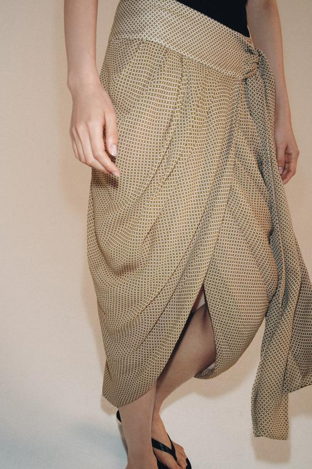 Юбка с драпировкой из коллекции ZW - ZARA