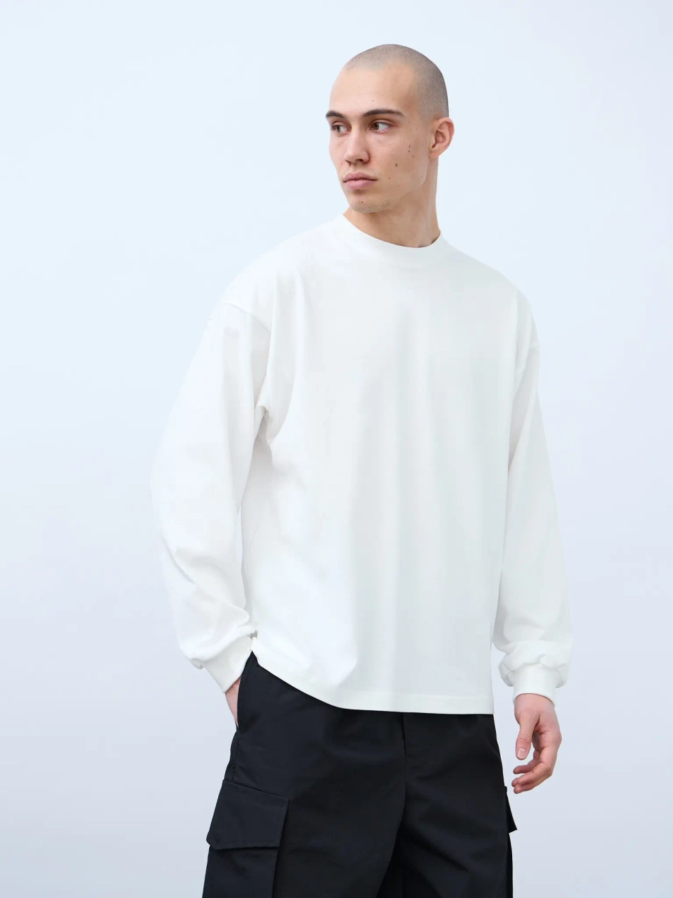 Лонгслив оверсайз (молочный) 230 г