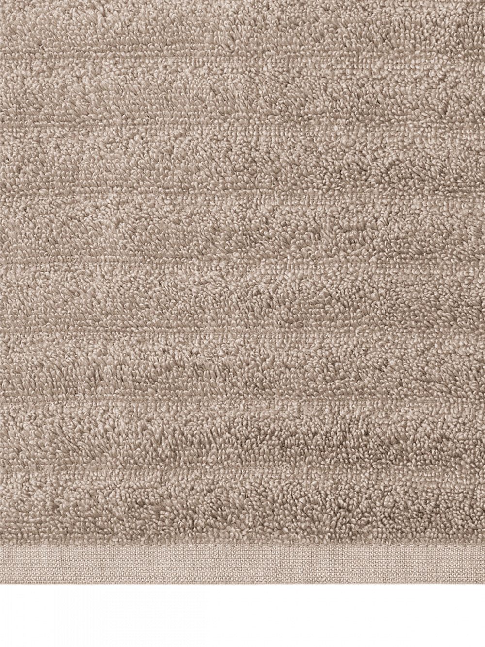 Полотенце махровое DeNASTIA Узкая Волна 500gsm 70x130 100% хлопок, бежевый