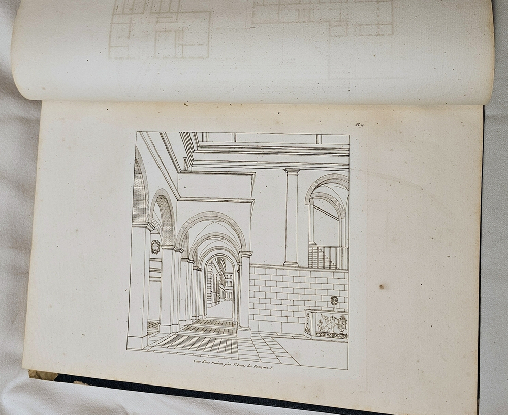 Palais, Maisons, et autres edifices modernes, dessines a Rome, publies a Paris l`an 6 de la Republique francaise (1798, v. st.). [Дворцы, дома и другие современные здания срисованные в Риме и изданные в Париже в 1798 г.)]