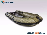 Лодка надувная моторная solar-420 strela jet tunnel