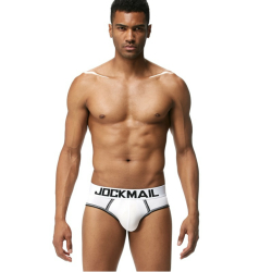 Мужские трусы брифы белые JOCKMAIL JM2041-1