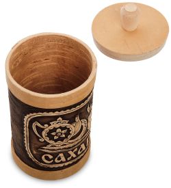 Народные промыслы BST-336/ 3 Туесок «Сахар» ср. (береста)