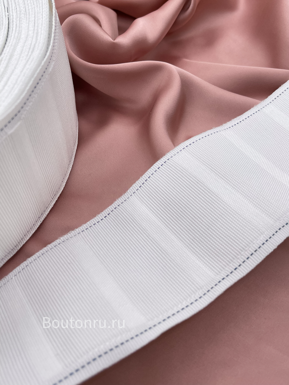 Шторная лента для металлических крючков 69 мм