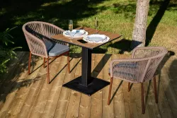 "Каффе" обеденная группа на 2 персоны, цвет "дуб"