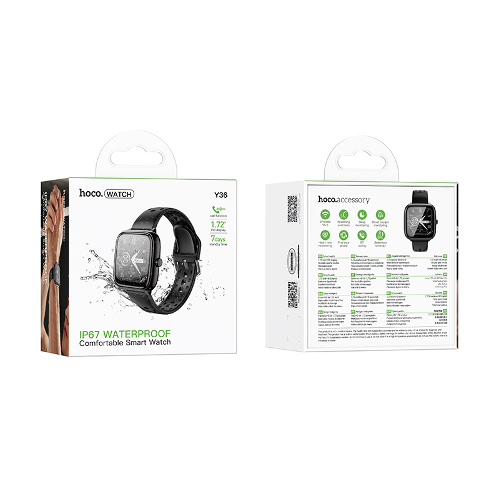 Смарт-часы HOCO Y36 (черный) Call Version