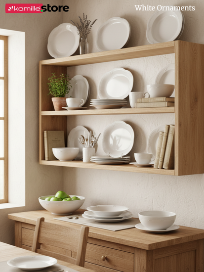 Блюдо овальное 25,5х17,5 см. фарфор "White Ornaments"