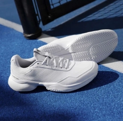 Мужские кроссовки теннисные Adidas GameCourt 3 Synthethic Leather M - cloud white/ cloud white/core black