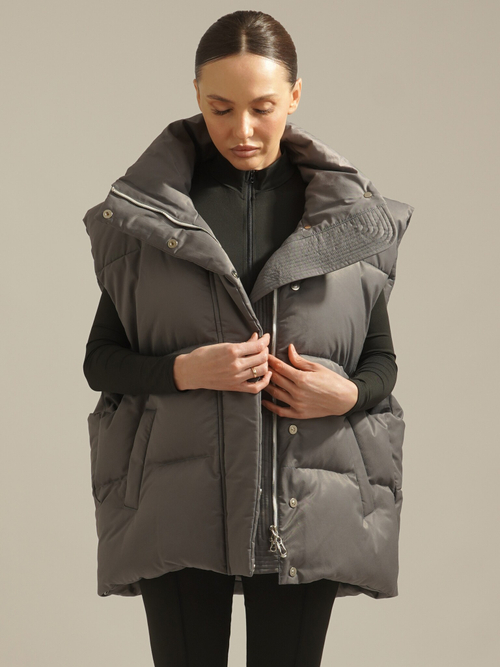 Жилет oversize утепленный