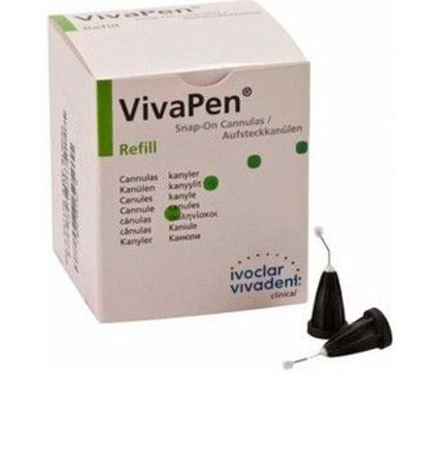 Канюли VivaPen Snap-On для адгезива в форме ручки 100 штук, Ivoclar