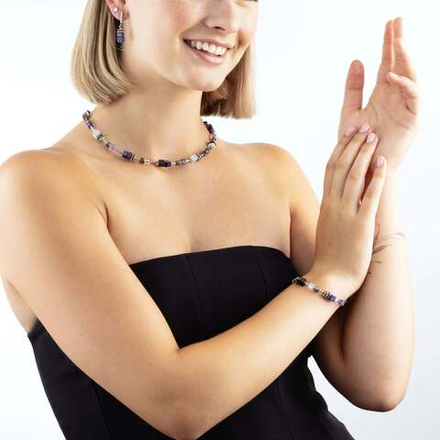 Серьги Coeur de Lion Blue-Purple 3017/21-0708