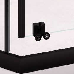 Душевой уголок стекло 6 мм, пятиугольный, форма трапеция, раздвижная дверь, RGW PA-86B (Прозрачное, 900x900)