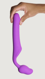 Лиловый безремневой страпон 16см Adrien Lastic Queens M