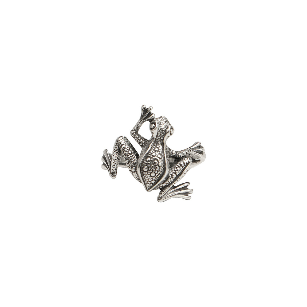 "Квакуха"  кольцо в серебряном покрытии из коллекции " Животные" от Jenavi