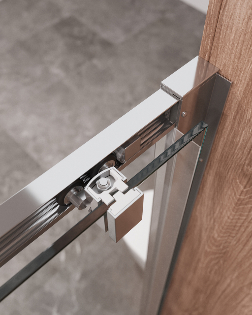 Душевая дверь Cezares MOLVENO-BF-1-140-C-Cr-IV, 140х195, профиль хром, стекло прозрачное