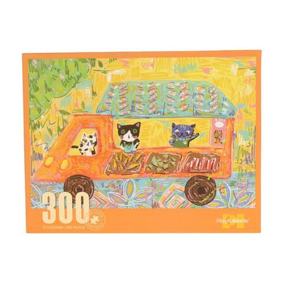 Пазл Кошки в машине 300эл., коробка C-42082