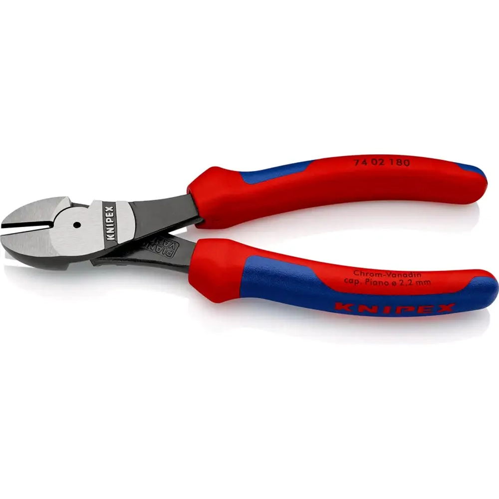 Кусачки боковые особой мощности черненые 180 мм Knipex 74 02 180
