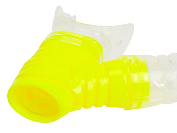 Набор маска+трубка Sargan Барракуда прозрачный/желтый