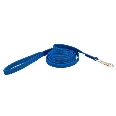 Поводок нейлон с латексной нитью двухсторонний 20мм*5м (синий)