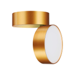 358751 OVER NT21 355 матовое золото Светильник накладной светодиодный IP20 LED 24W 4000K 2100Лм 100-265V PROMETA