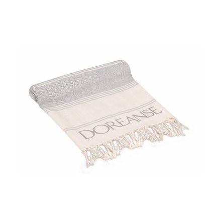 Пляжное покрывало светло-серое с узором DOREANSE 821