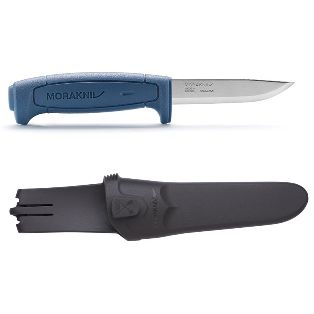 Нож Morakniv Basic 546 нержавеющая сталь, синяя ручка 12241