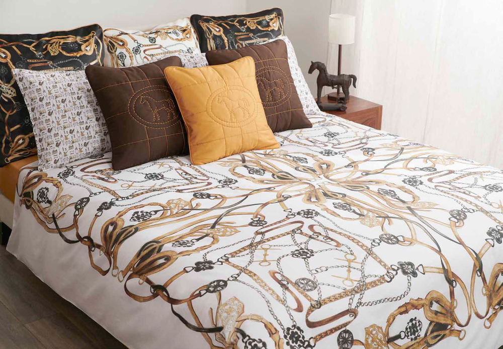 Покрывало 270x270 Mastro Raphael Harnais Vel white-multic