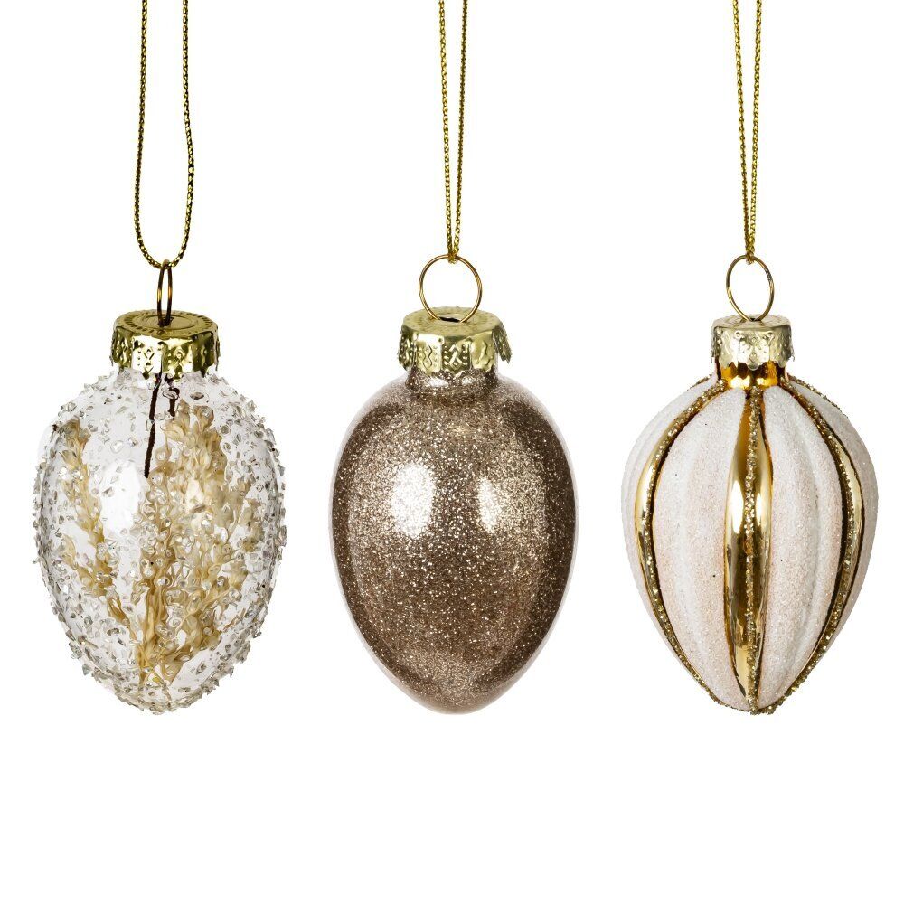 GAEM Набор из 3-х изделий декоративных подвесных "Яйцо пасхальное" (4,5*8), L13 W7,5 H5 см