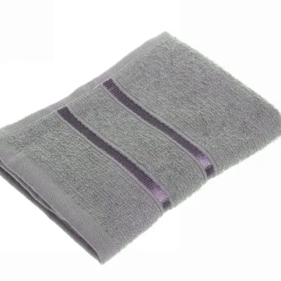 Полотенце махровое 30*30см «LUNA» цвет серый 10330 плотность 360гр/м2