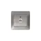 Розетка компьютерная 1-м Glossa RJ45 кат.5E механизм платина SE GSL001281K