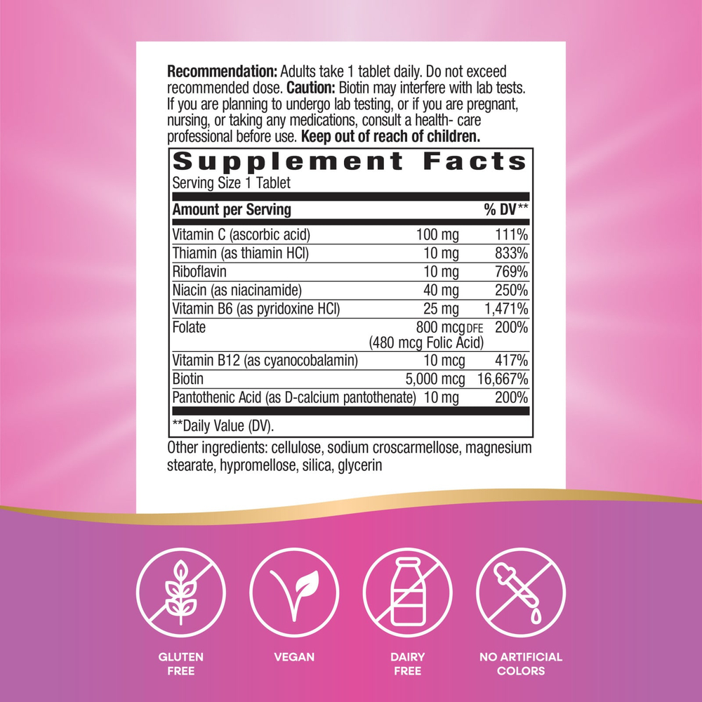 Nature's Way, Biotin Forte®, 60 таблеток
