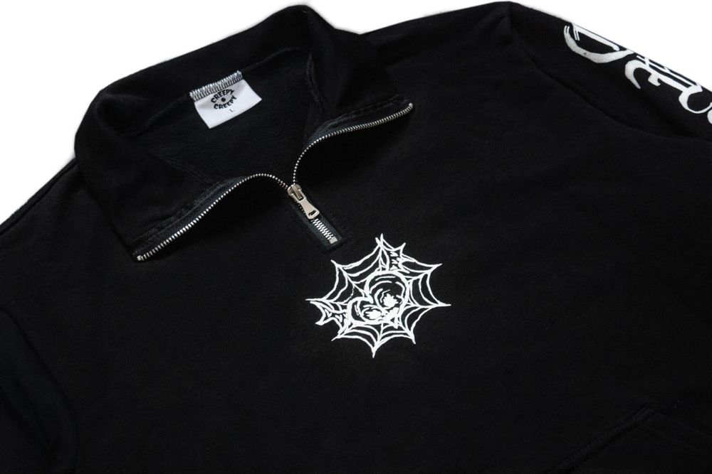 Худи Creepy Clothing Zip Сердце черный