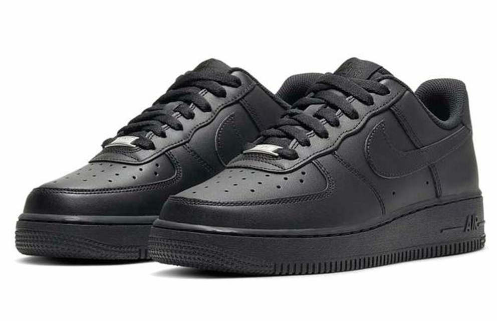 Кроссовки Nike Air Force 1 Low Triple Black (Женская размерная сетка)