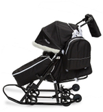 Детские санки-коляска Pikate Arctic (Арктик) чёрный