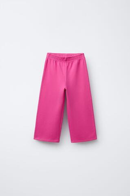 ZARA БРЮКИ WIDE LEG, ЦВЕТ ФУКСИИ