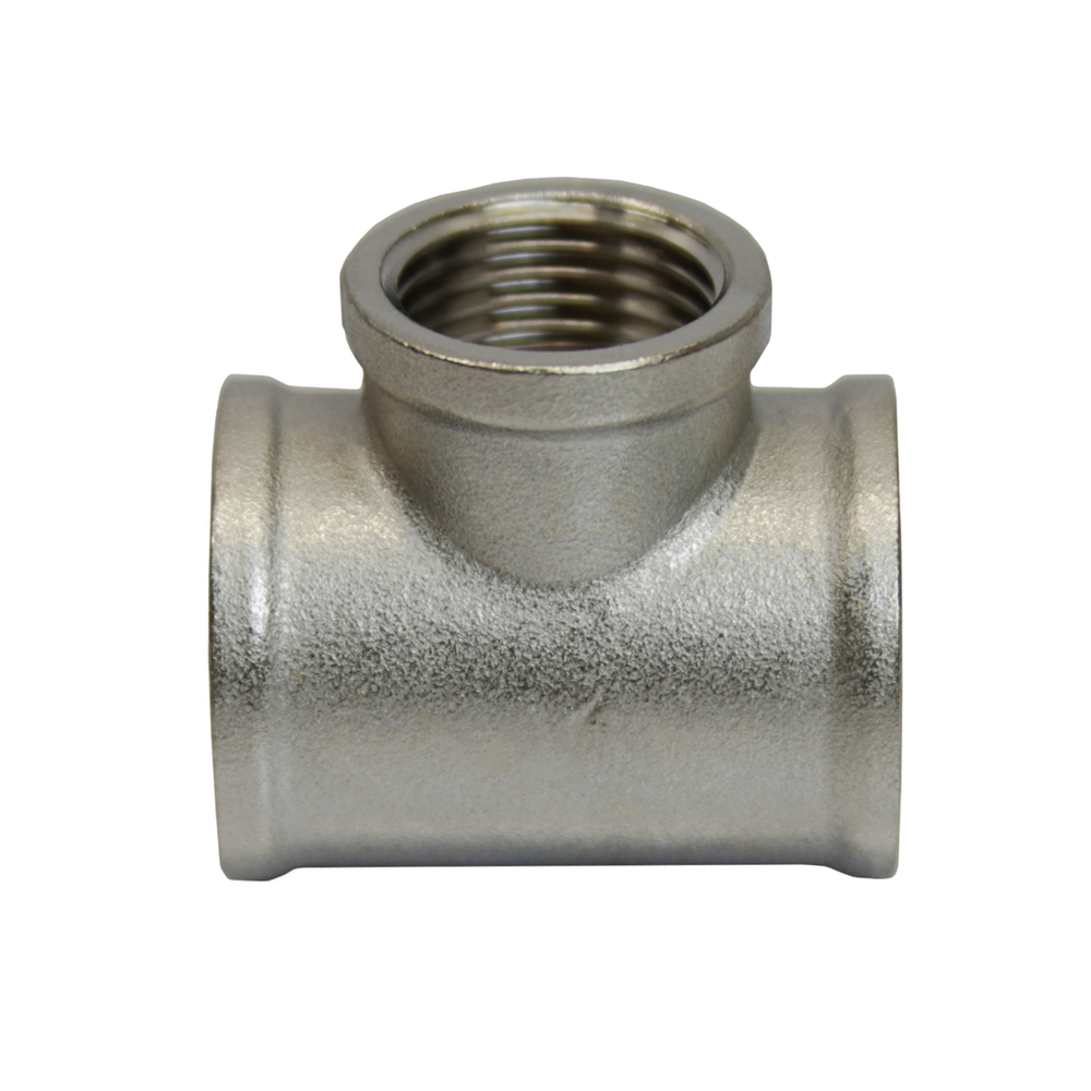 Тройник 3/4'' - 1/2'' - 3/4'' вн/вн/вн 20-15-20 никель