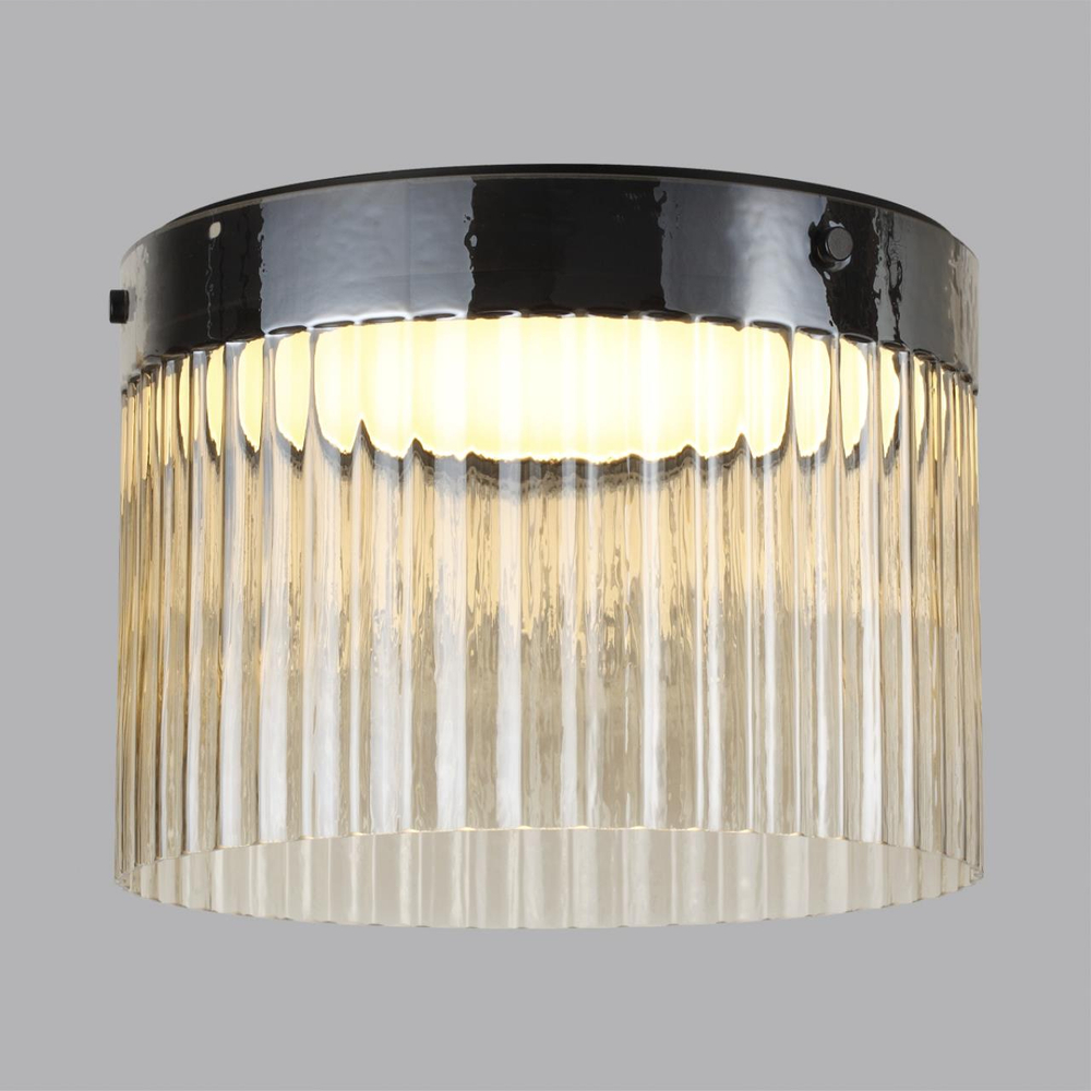 5047/24LC L-VISION ODL24 000 черный/светл.янтарный/металл/стекло Потолочный светильник LED 24W 4000К 2715Лм PILLARI