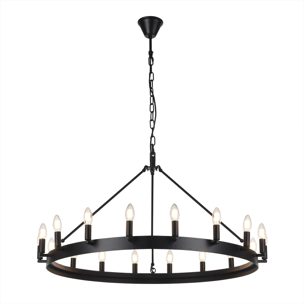 Citilux Смитсон CL470118 Люстра замковая подвесная Чёрная