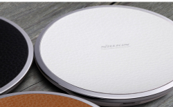 Беспроводная зарядка с имитацией кожи белого цвета Magic Disk 3 от Nillkin