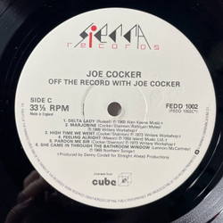 Винтажная виниловая пластинка LP Joe Cocker Off The Record With (UK 1984)
