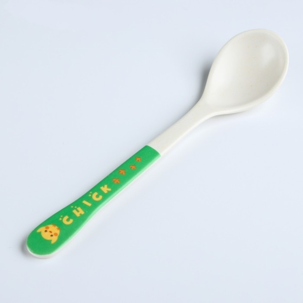 3973786 Ложка детская «Мишка», для кормления из бамбука