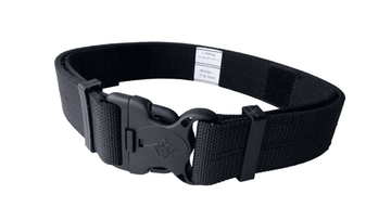 Ремень "Полиция МВД" тесьма с пласт. пряжкой (с орлом МВД) черный